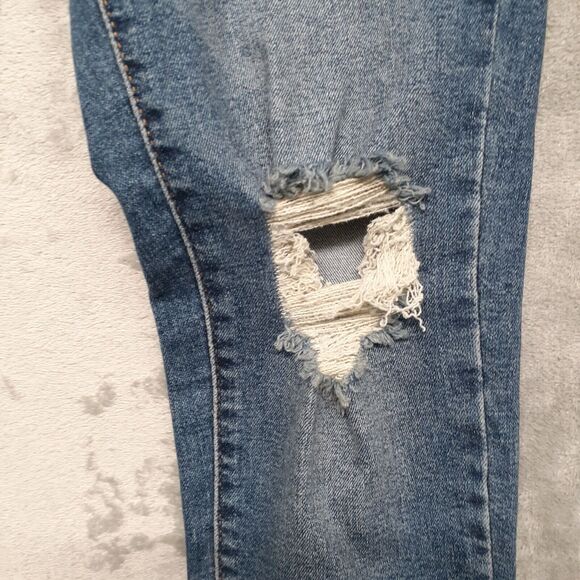 Levi’s Jeans Women 7M 28x30 Denizen High Rise Jegging Button Fly Distressed NWT - Picture 9 of 12